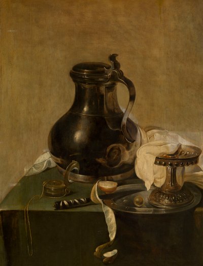 Hollandsk: Stilleben med tinkande Stilleben med tinkande af Jan Jansz den Uyl
