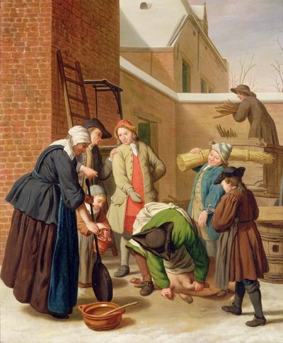 De fire årstider, vinter (olie på lærred) af Jan Josef the Elder Horemans