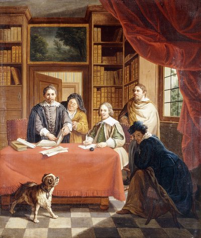 Udarbejdelse af bryllupskontrakter, af Jan Josef the Younger Horemans