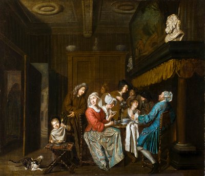 Et teselskab. af Jan Joseph Horemans the Elder