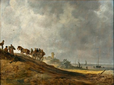 Strandbillede af Jan Josephsz van Goyen