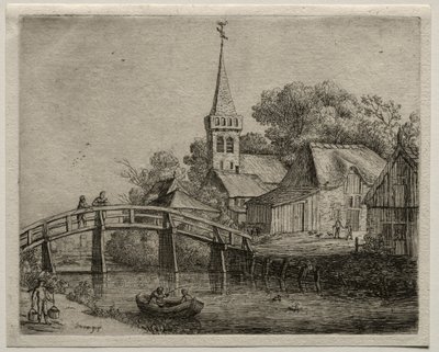 Træbroen. af Jan Josephsz van Goyen