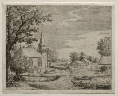 Landsby Kirke. af Jan Josephsz van Goyen