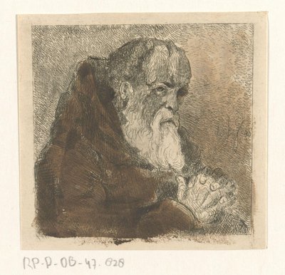 Bedende munk af Jan Karel Jacob de Jonge