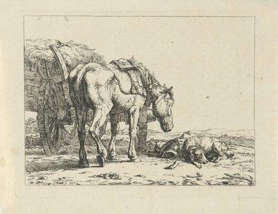 Hest og hund hos en høstmand af Jan Kobell (II)