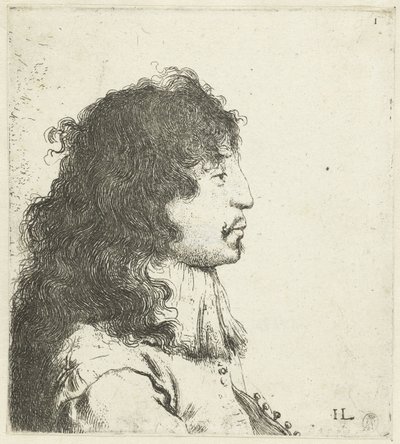 Buste af en ung mand Diverse tronikens geets af J. L. (serietitel) af Jan Lievens