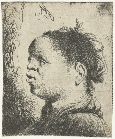 Buste af en sort kvinde Hovedet af en maurisk kvinde af Jan Lievens