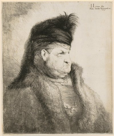 Buste af en orientaler af Jan Lievens