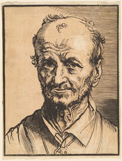 Buste af en skaldet mand af Jan Lievens