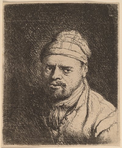 Buste af en kok med kasket af Jan Lievens