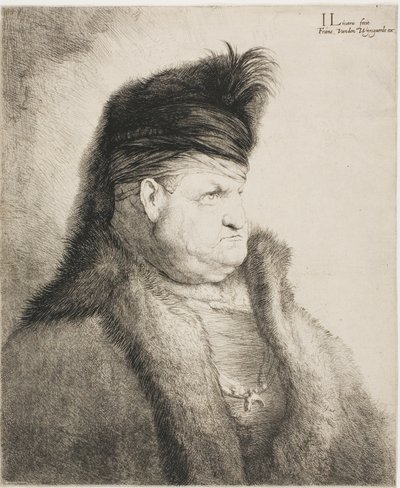 Buste af en orientalsk mand af Jan Lievens