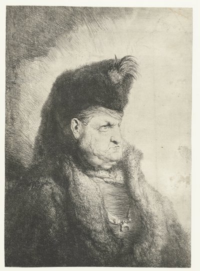 Buste af en orientaler med en pelshat af Jan Lievens