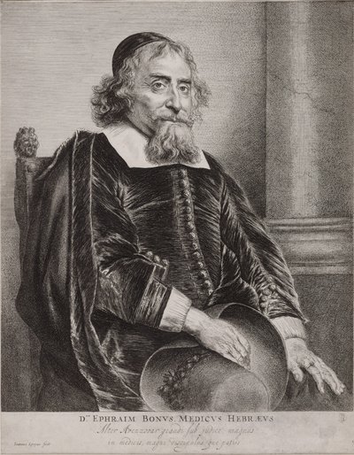 Portræt af Ephraim Bueno af Jan Lievens