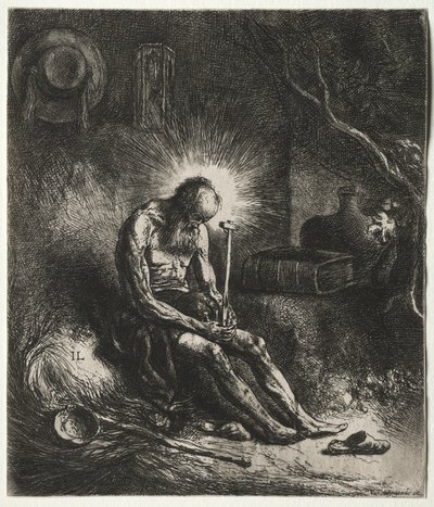 Sankt Jerome. af Jan Lievens