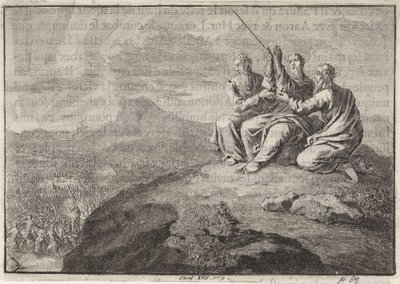 Aron og Hur støtter Moses