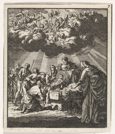 Tilbedelse af hyrderne af Jan Luyken