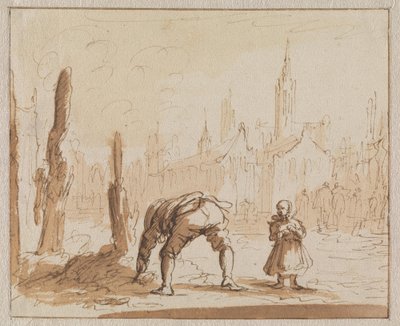 Adriaen Wens leder i asken efter mundskruen, som var blevet anbragt på hans mor i Antwerpen i 1573 af Jan Luyken
