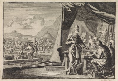 Opførelse af tabernaklet af Jan Luyken