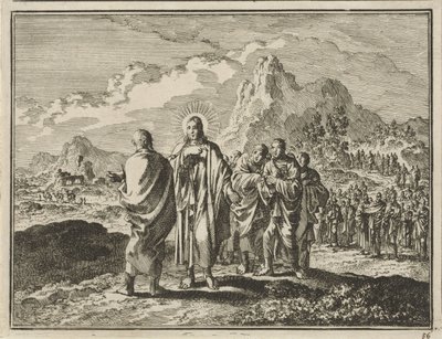 Kristus straffer Peter af Jan Luyken