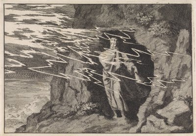 Elias i grotten af Jan Luyken