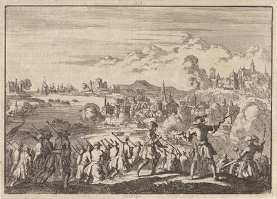 Fransk erobrer under Pointis Carthagena i Sydamerika, 1697 af Jan Luyken