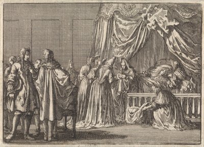 Fødsel af søn af kong James II af England, 1688 af Jan Luyken