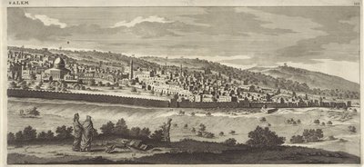 Udsigt over Jerusalem (højre plade) af Jan Luyken