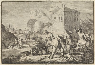 Reformerte ministre i Ungarn dømt til hårdt arbejde, 1674 af Jan Luyken