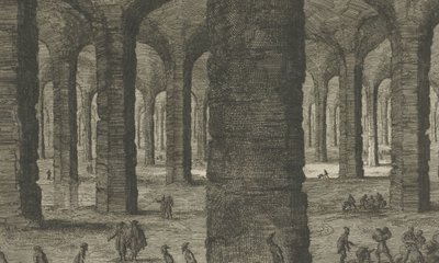 Kalkstensbrud under Sint-Pietersberg St Pieters Bergh nær Mastricht, ligesom ham der udstiller under Aerde (titel på objekt) af Jan Luyken
