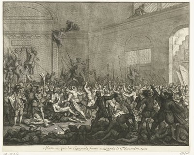 Mord i en kirke i Naarden, 1572 af Jan Luyken