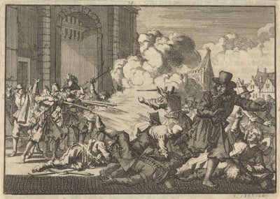 Oprør i Rotterdam efter fængslingen af ​​en remonstrant minister, 1621 af Jan Luyken