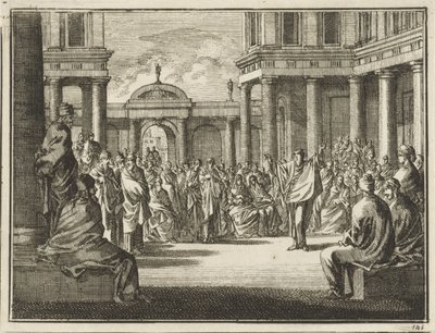 Paulus foran medlemmerne af Areopagos i Athen af Jan Luyken