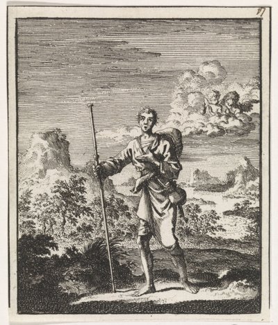 Pilgrim i et bjerglandskab af Jan Luyken