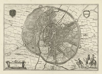 Plan af Leuven, 1581 af Jan Luyken