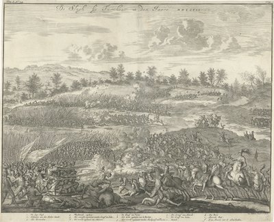 Slaget ved Turnhout, 1597 De Slagh af Turnhout i den Jaere MDXCVII (titel på objekt) af Jan Luyken