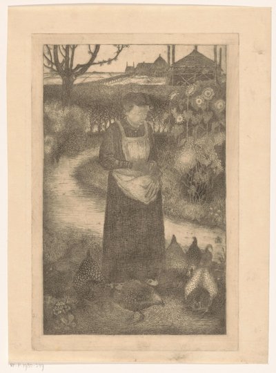 Anne Zernike tager kyllingerne af Jan Mankes