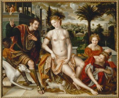 David und Bathseba af Jan Massys