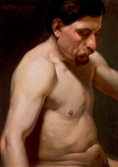 Polsk: Halvnøgen mand af Jan Matejko