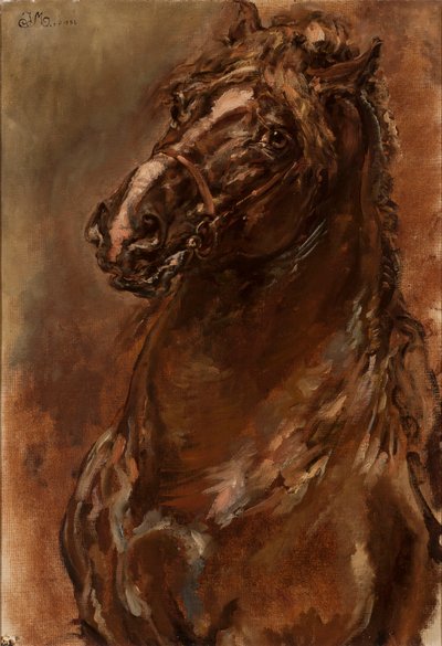 Studie af et hestehoved til »Jomfruen af Orléans« af Jan Matejko