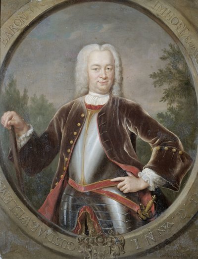 Portræt af Gustaaf Willem, Baron van Imhoff, generalguvernør for Det Hollandske Ostindiske Kompagni af Jan Maurits Quinkhard