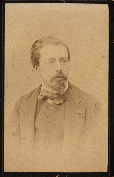 Portræt af violinisten og komponisten Henryk Wieniawski 1835-1880. af Jan Mieczkowski