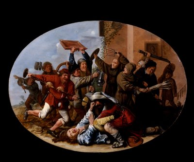Kampen mellem karneval og faste af Jan Miense Molenaer