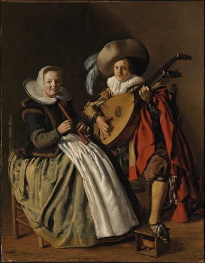 Duetten, ca. 1629 (olie på lærred) af Jan Miense Molenaer