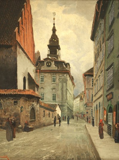 Den gamle nye synagoge og det jødiske rådhus, Prag af Jan Minarik