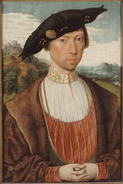 Portræt af Joost van Bronckhorst af Jan Mostaert