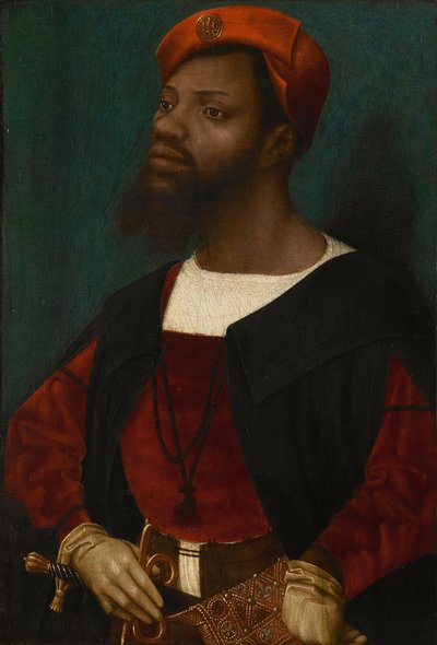 Portræt af en afrikansk mand, ca 1530 af Jan Mostaert