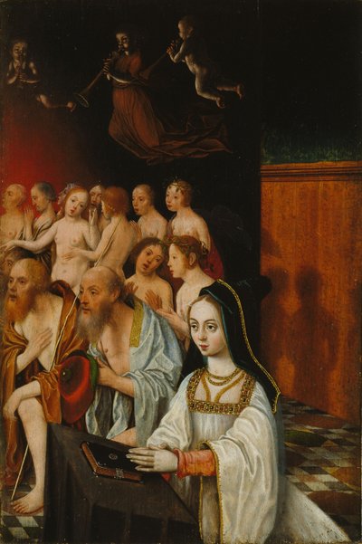 De retfærdiges og donors sjæle, ca. 1520 af Jan Mostaert