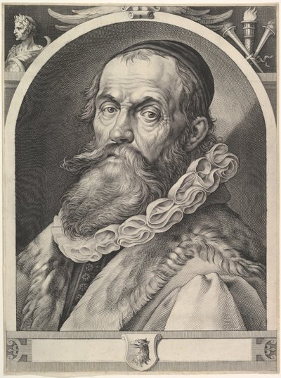 Portræt af Hendrick Goltzius, ca. 1617. af Jan Muller