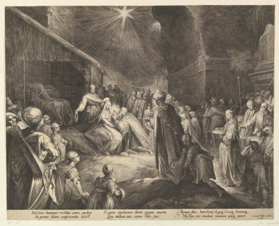 Magiernes tilbedelse, ca. 1625. af Jan Muller