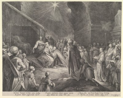 Magiernes tilbedelse, ca. 1626. af Jan Muller